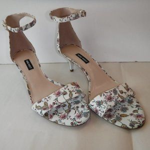 Nine West Size 10.5 Floral Heels New Womens Shoes